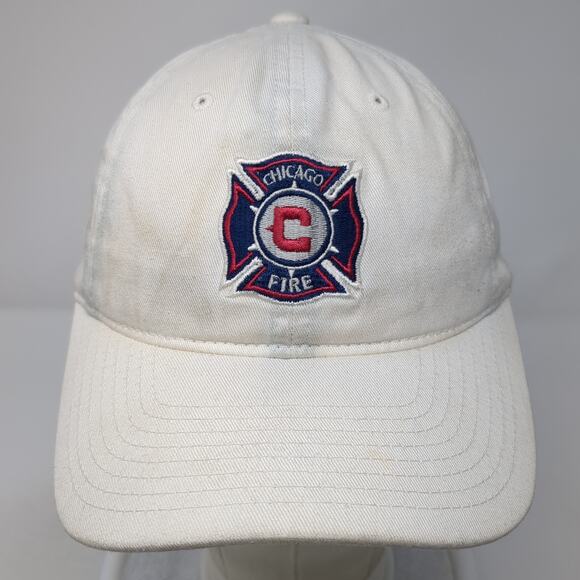 Chicago Fire Slideback Hat White One Size Embroidered Mitchell & Ness - Picture 2 of 10
